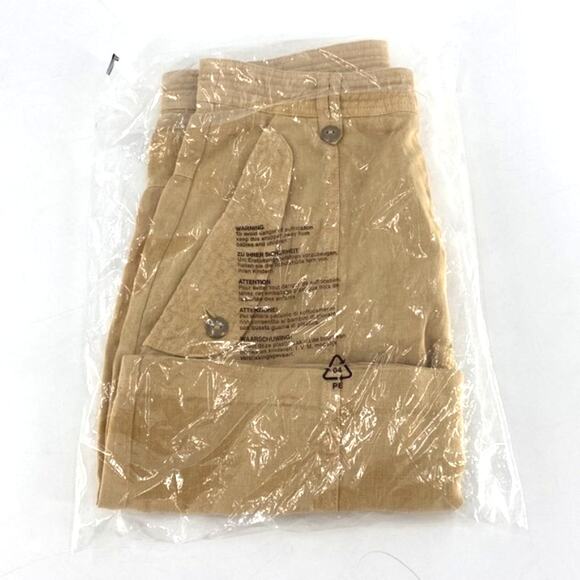 Wrap London Women's Golden Sand High-waisted Flap-pocket Shorts Size 4 - Picture 7 of 16